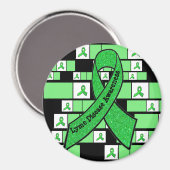Lime Green Lyme Disease Awareness Magnet (Voorkant / Achterkant)