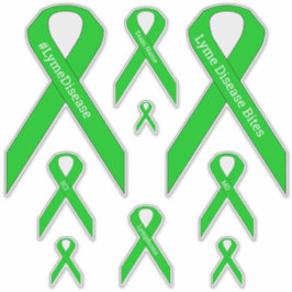 [Lime Green] Lyme, MD, Lymfoom Awareness Ribbon Sticker