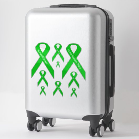 [Lime Green] Lyme, MD, Lymfoom Awareness Ribbon Sticker (Koffer)