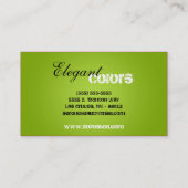 Lime Green maakt Artist Palette Visitekaartje op (Achterkant)