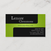 Lime Green Make Up Artist Palette Visitekaartje (Achterkant)