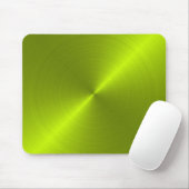 Lime Green Metallic look Mousepad Muismat (Met muis)