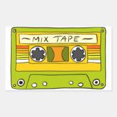 Lime Green Mix Tape Sticker (Voorkant)