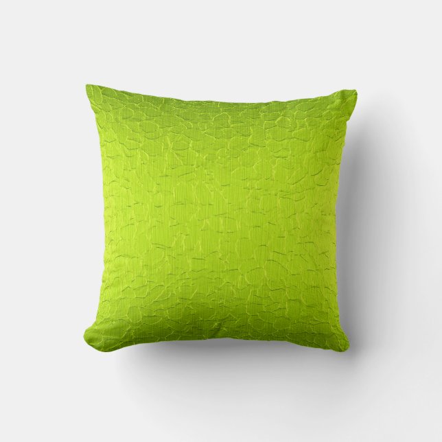 Lime Green Modern Abstracte achtergrond Kussen (Voorkant)