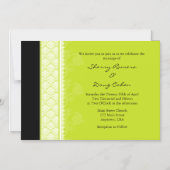 Lime Green Modern Magnetic Wedding Invitation Magnetische Uitnodiging (Voorkant)