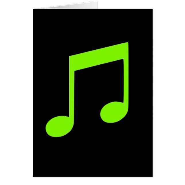 Lime Green-muziekkaart (Voorkant)