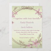 Lime Green Natuur Wedding Invitation Save The Date (Voorkant / Achterkant)