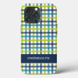 Lime Green, Navy en Turquoise Blue Pset Case-Mate iPhone Case