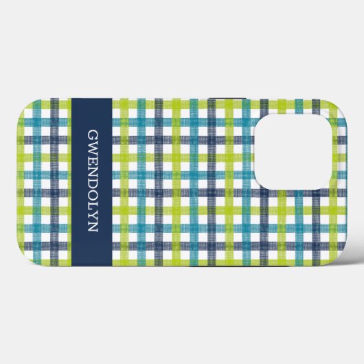 Lime Green, Navy en Turquoise Blue Pset Case-Mate iPhone Case (Achterkant (horizontaal))