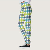 Lime Green, Navy en Turquoise Blue Pset Leggings (Links)