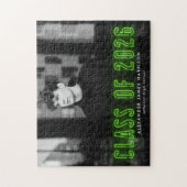 Lime Green Neon Klasse van 2025 Afstuderen Foto Legpuzzel (Verticaal)