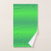 Lime Green ombre stripe Bathroom Towel Set Bad Handdoek (Handdoek)