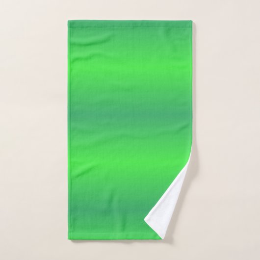 Lime Green ombre stripe Bathroom Towel Set Bad Handdoek (Handdoek)