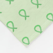 Lime Green & Paars Awareness Ribbon Angel Blanket Fleece Deken (Hoek)