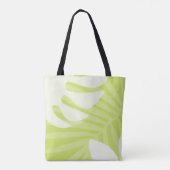Lime Green Palm Leaves Tas (Achterkant)