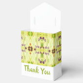 Lime Green Patterned Bedankdoosjes (Geopend)