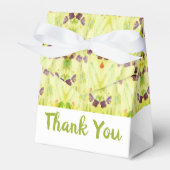 Lime Green Patterned Bedankdoosjes (Voorkant Zijde)