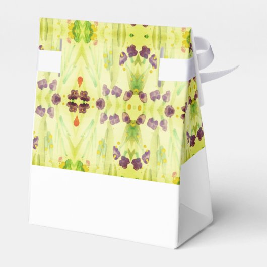 Lime Green Patterned Bedankdoosjes (Achterkant)