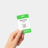 Lime Green Personeel ID Naam Badge Reel Clip Lanya (Handheld)