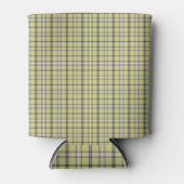 Lime Green Plaid Classic Pattern Retro Blikjeskoeler (Voorkant)