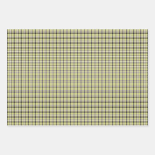 Lime Green Plaid Classic Pattern Retro Inpakpapier Vel (Voorkant 3)