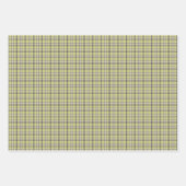 Lime Green Plaid Classic Pattern Retro Inpakpapier Vel (Voorkant 2)