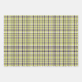 Lime Green Plaid Classic Pattern Retro Inpakpapier Vel