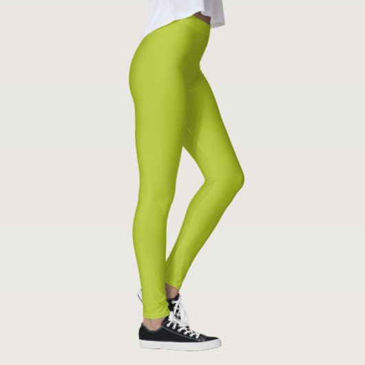 Lime Green Plain en Simple Leggings (Rechts)