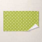 Lime Green Polka Dot Bad Handdoek (Handdoek)
