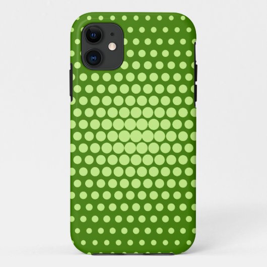 Lime Green Polka Dots Case-Mate iPhone Case (Achterkant)