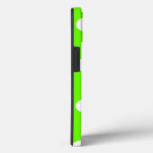 Lime green polka dots Case-Mate iPhone case (Achterkant / Rechts)