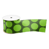 Lime Green Polka Dots Olijfgroen Schattige lint (Spoel)