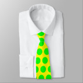 Lime Green Polka Dots Stropdas (Gebonden)