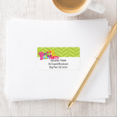 Lime Green Pool Party-label voor verzending Etiket (Insitu)