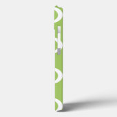 Lime Green Quatrefoil Monogram Case-Mate iPhone Case (Achterkant / Links)
