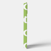 Lime Green Quatrefoil Monogram Case-Mate iPhone Case (Achterkant / Rechts)