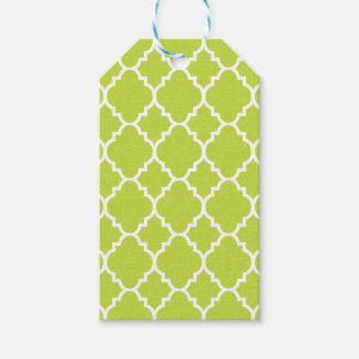 Lime Green Quatrefoil Moroccan Pattern Cadeaulabel