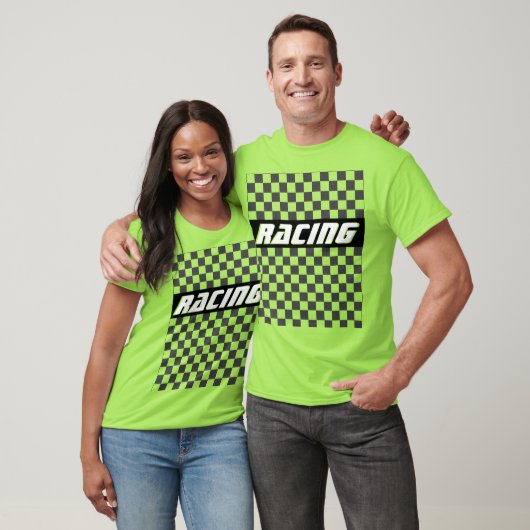 Lime Green Racing T-shirt (Unisex)