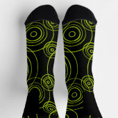 Lime Green Rain Ripples patroon Sokken (Top)