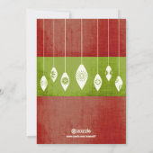 Lime Green Red Merry en Bright Family Photo Card Feestdagenkaart (Achterkant)