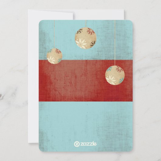 Lime Green Red Merry en Bright Family Photo Card Feestdagenkaart (Achterkant)