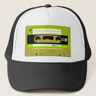 Lime Green Retro Cassettebandje Trucker Pet