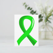 Lime Green Ribbon 3 van non-Hodgkin lymfoom Briefkaart (Staand voorkant)