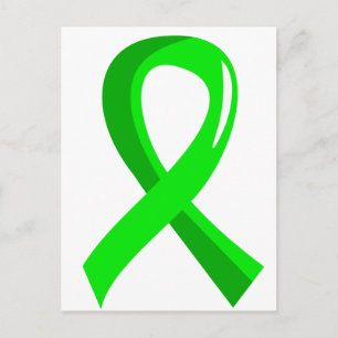 Lime Green Ribbon 3 van non-Hodgkin lymfoom Briefkaart