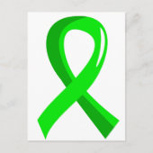 Lime Green Ribbon 3 van non-Hodgkin lymfoom Briefkaart (Voorkant)