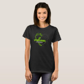 Lime Green Ribon Butterfly Heart Leukemia Awarenes T-shirt (Voorkant volledig)