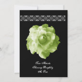 LIME GREEN Roos Petals Weddenschap Kaart (Achterkant)