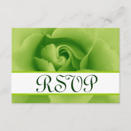 Lime Green Roos RSVP Weddenschapskaart Klein Kaartje