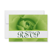 Lime Green Roos RSVP Weddenschapskaart Klein