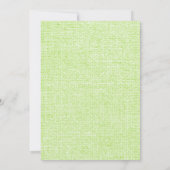 Lime Green Rustic Mason Jar Wedding Invitations Kaart (Achterkant)